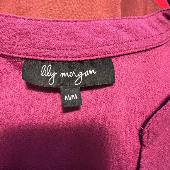 Lily Morgan pink blouse m - Picture 3 of 3